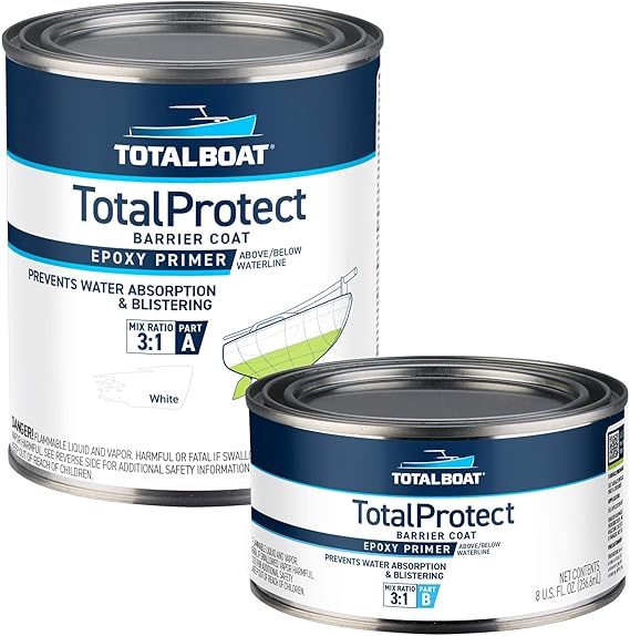 TotalBoat TotalProtect Epoxy Barrier Coat, White, 1 Qt