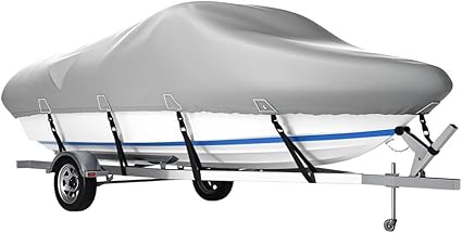 900D Boat Cover, 20-22ft, UV Resistant, Reinforced Straps