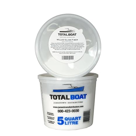 TotalBoat Milled Glass Fibers Filler, 5 Qt