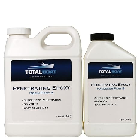 TotalBoat Penetrating Epoxy Sealer, Quart, Traditional