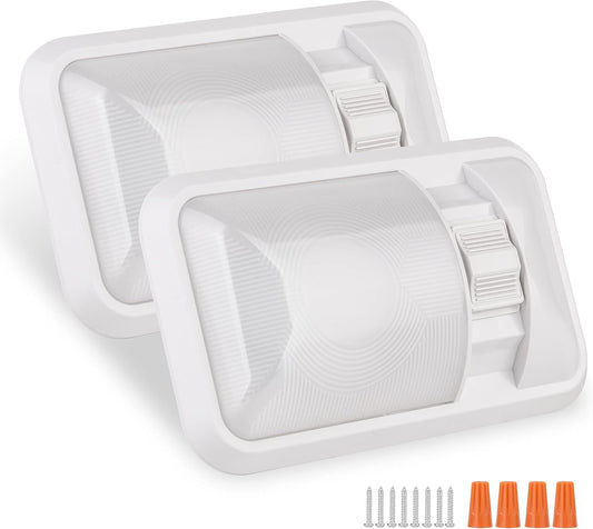12V RV Ceiling Dome Light, 500LM, Frosted, 4000-4500K