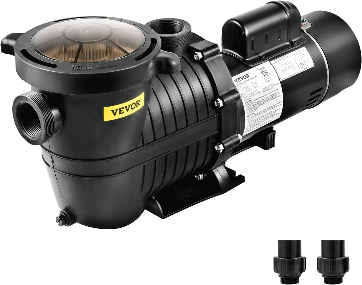 VEVOR Pool Pump, 1.5HP 230V, Dual Speed, 5400 GPH