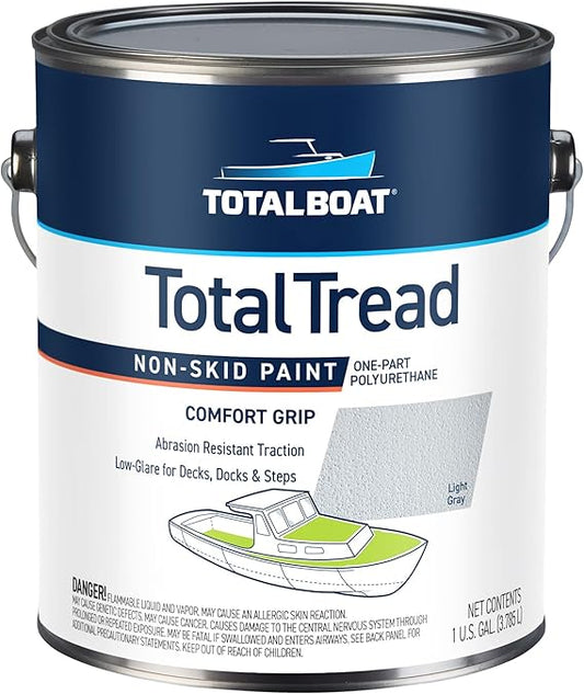 TotalBoat TotalTread Non-Skid Deck Paint, Light Gray, 1 Gal