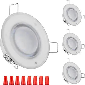 3" LED RV Puck Light, 12V, Recessed Moun