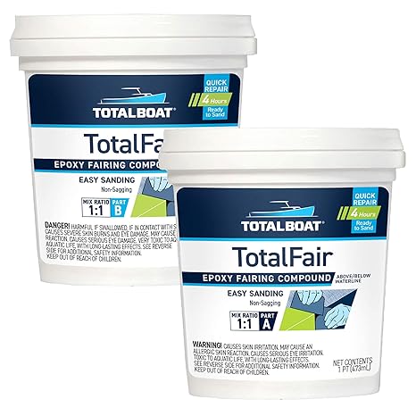 TotalBoat TotalFair Epoxy Fairing Compound, 2 Pint Kit