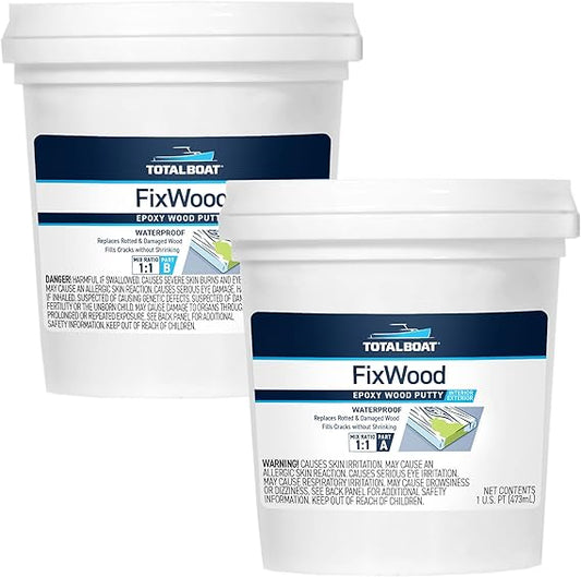 TotalBoat FixWood Epoxy Putty, Wood Repair Filler