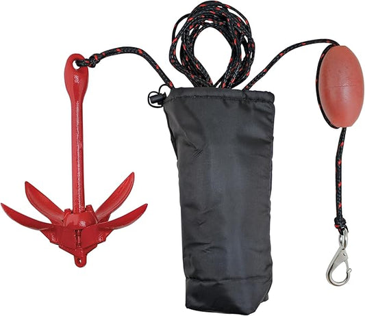 Extreme Max Grapnel Anchor Kit, 3.5 lb for Kayak/PWC/Jet Ski