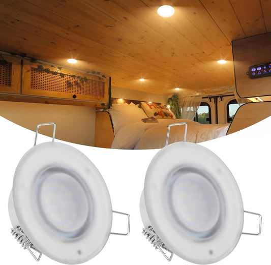 3" LED RV Puck Light, 12V, Recessed Mount